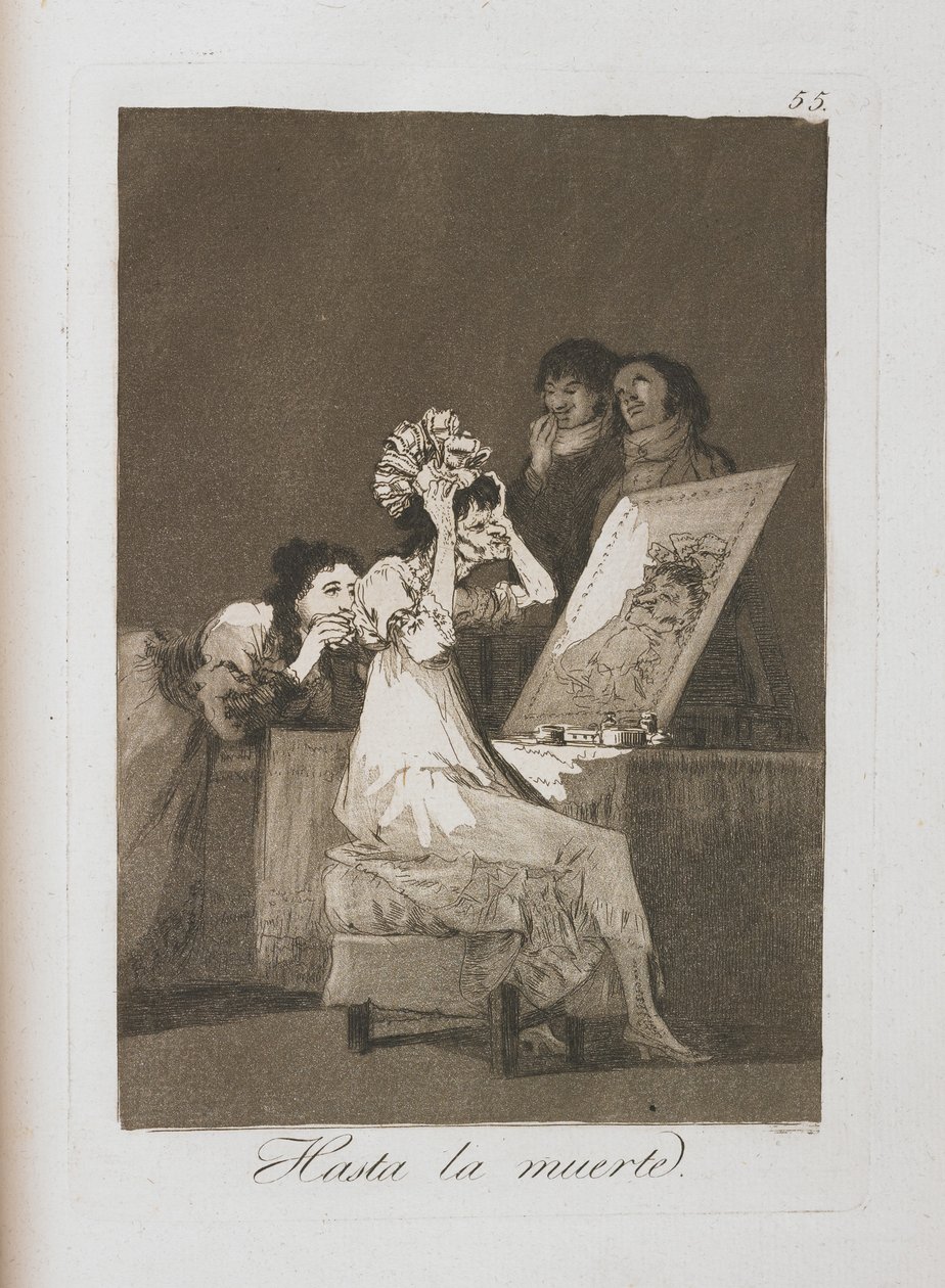 Tallrik från Los Caprichos, 1797-1798 av Francisco de Goya