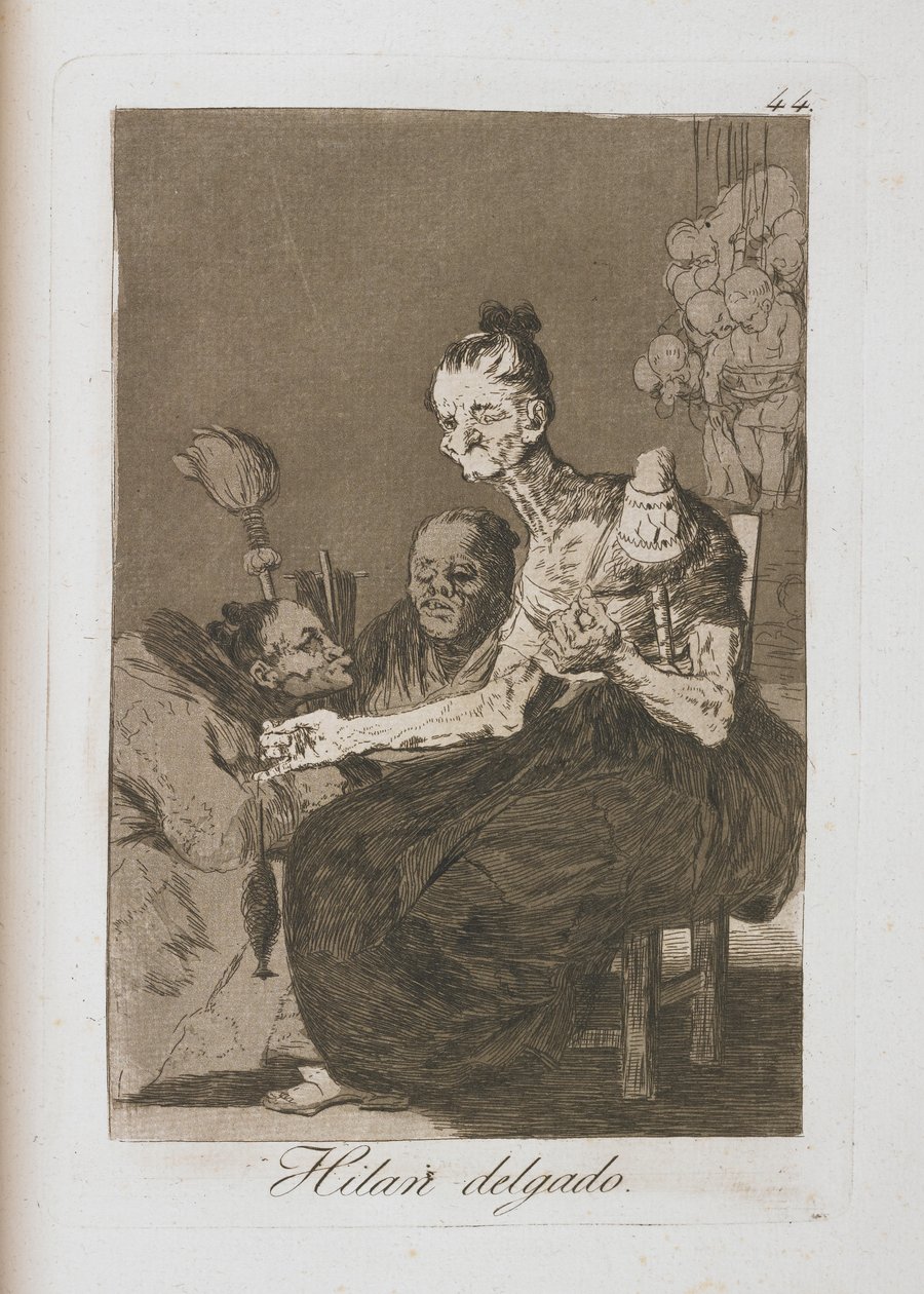 Tallrik från Los Caprichos, 1797-1798 av Francisco de Goya