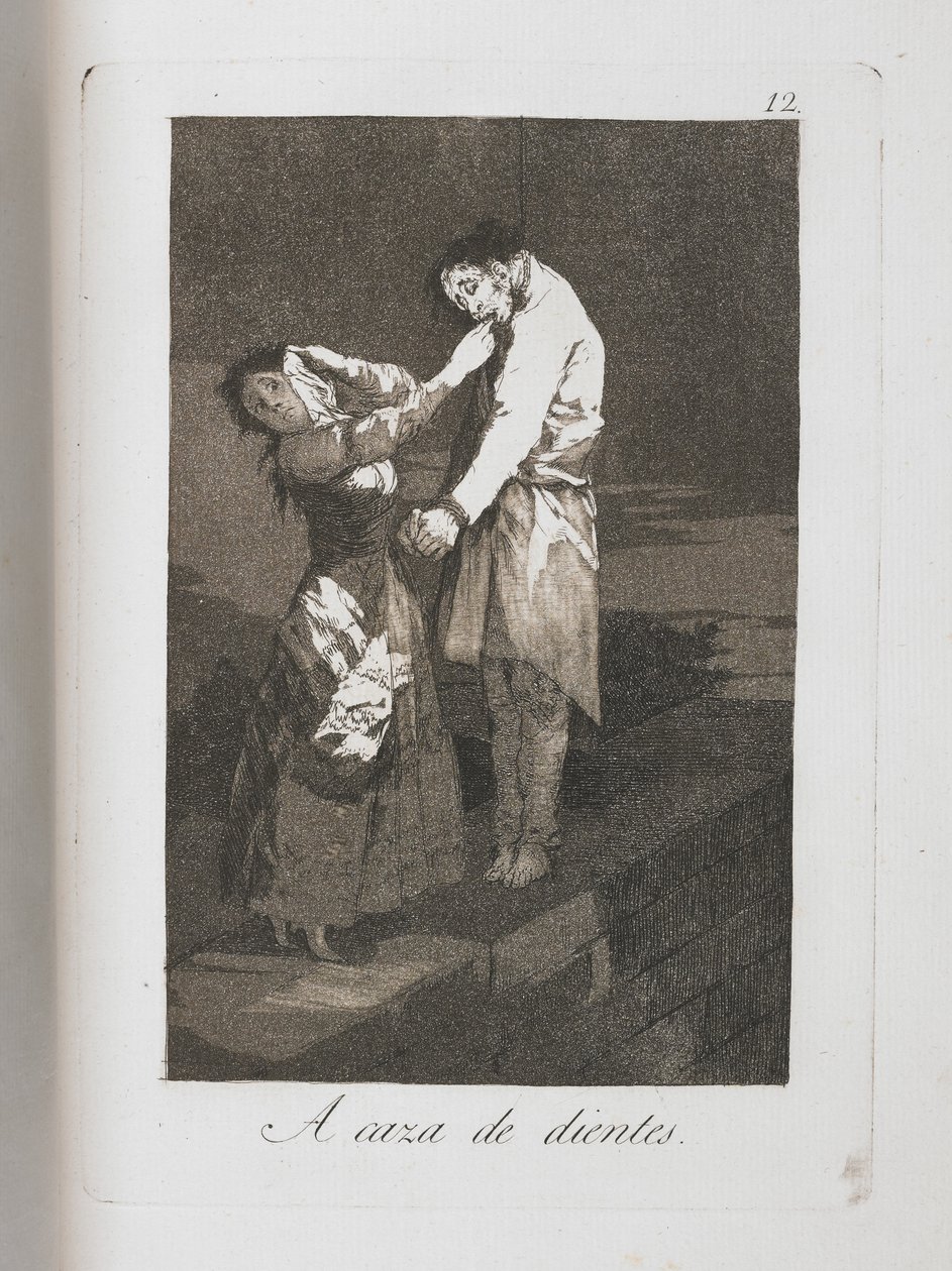 Tallrik från Los Caprichos, 1797-1798 av Francisco de Goya