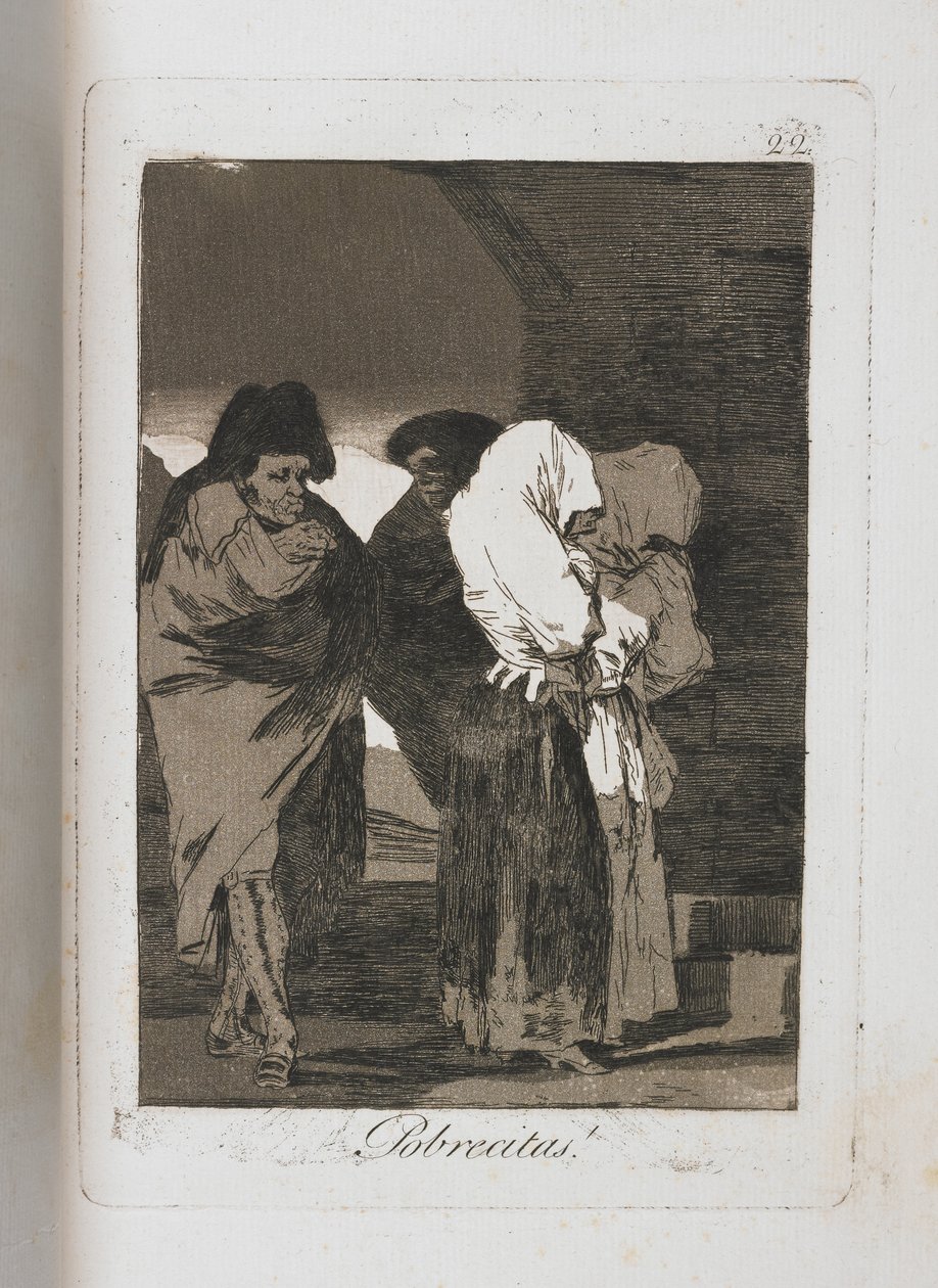 Tallrik från Los Caprichos, 1797-1798 av Francisco de Goya