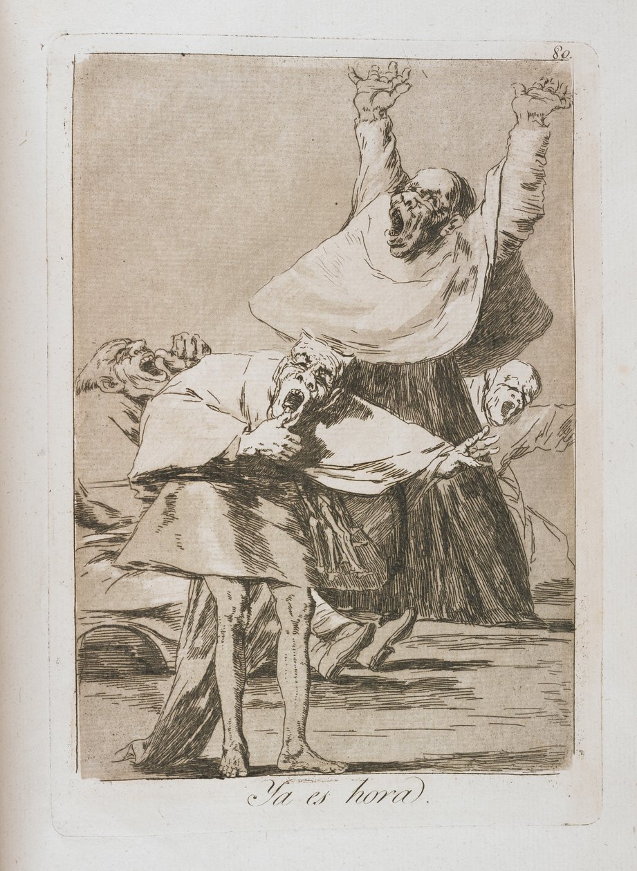 Tallrik från Los Caprichos, 1797-1798 av Francisco de Goya