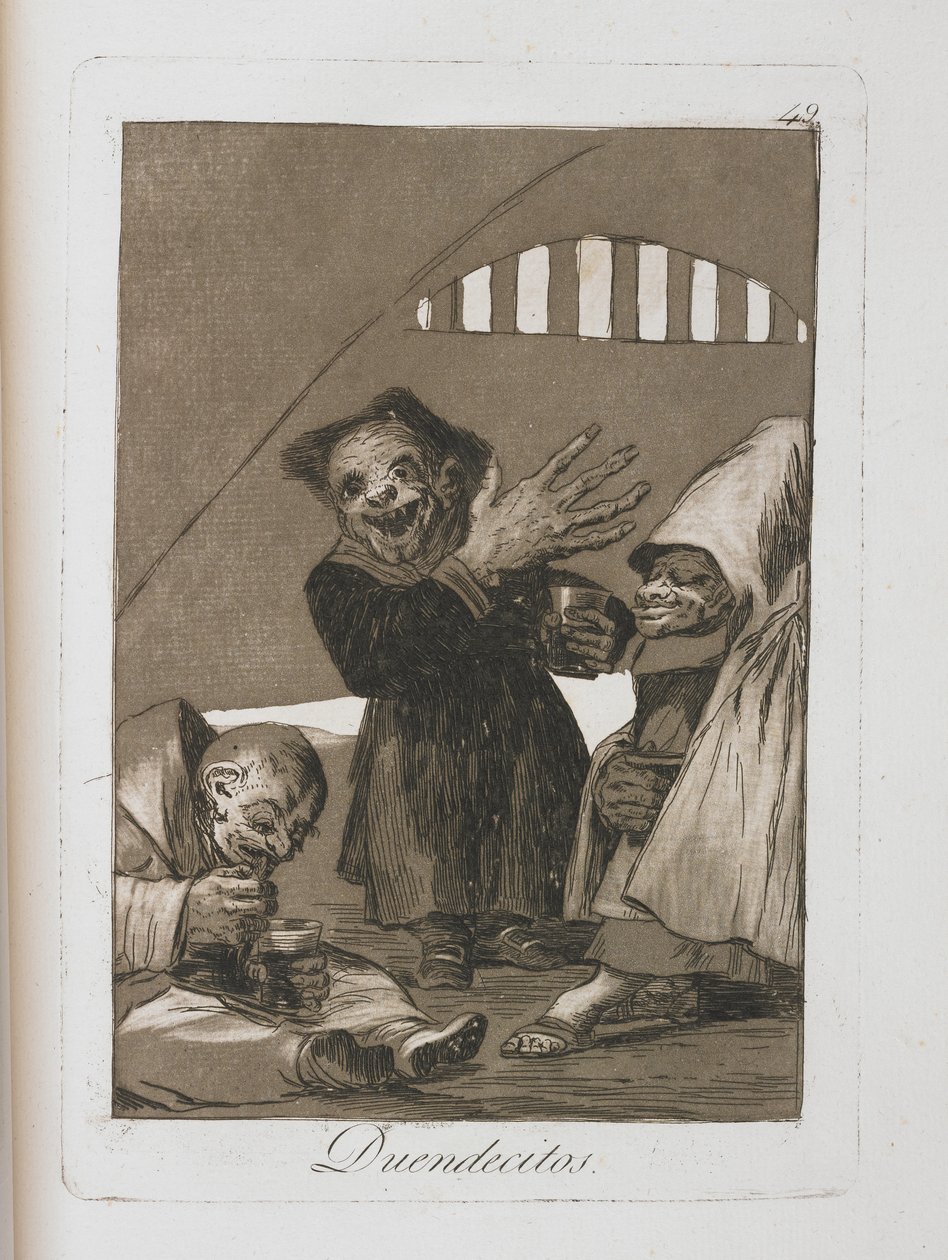 Tallrik från Los Caprichos, 1797-1798 av Francisco de Goya