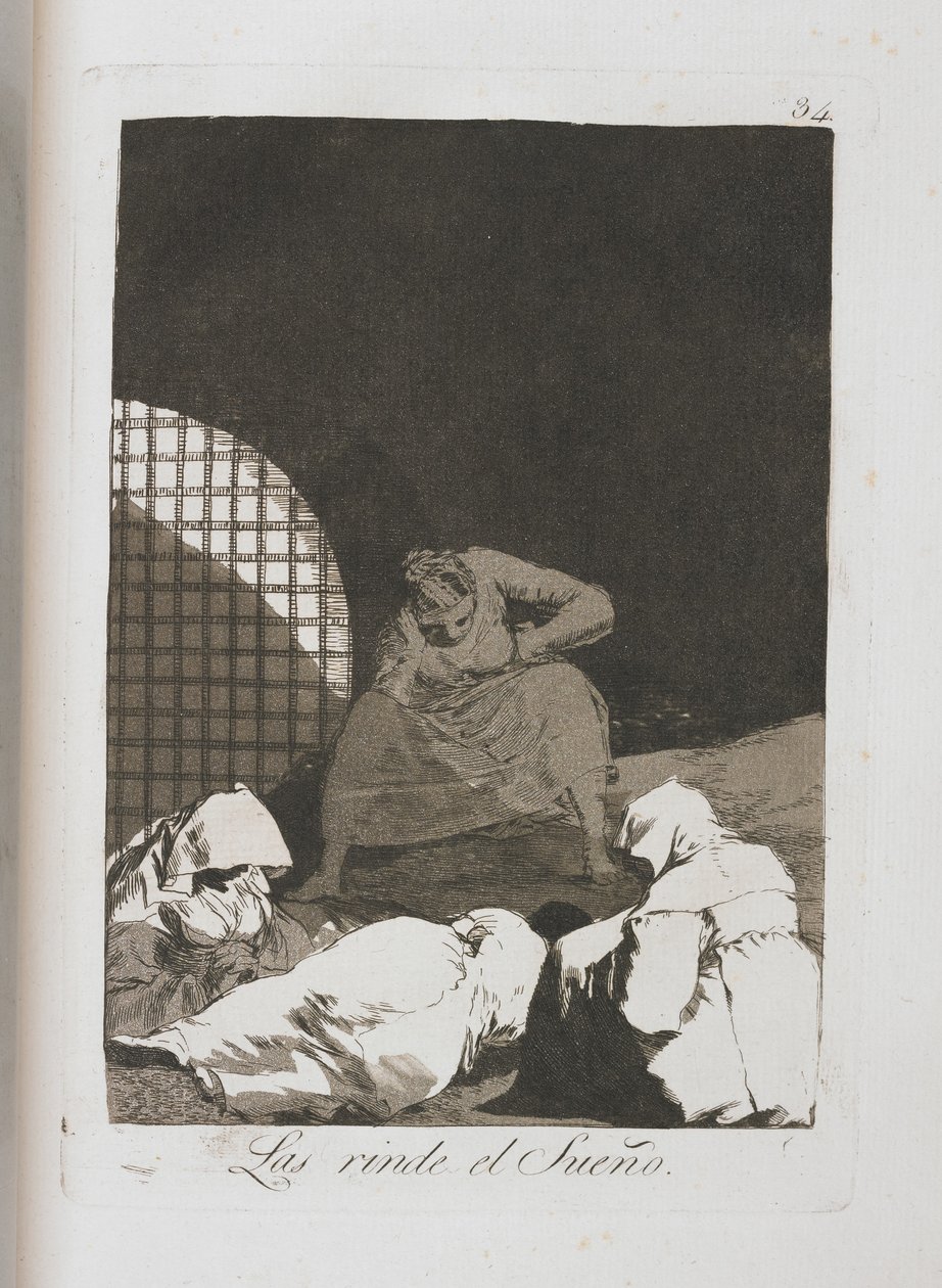 Tallrik från Los Caprichos, 1797-1798 av Francisco de Goya