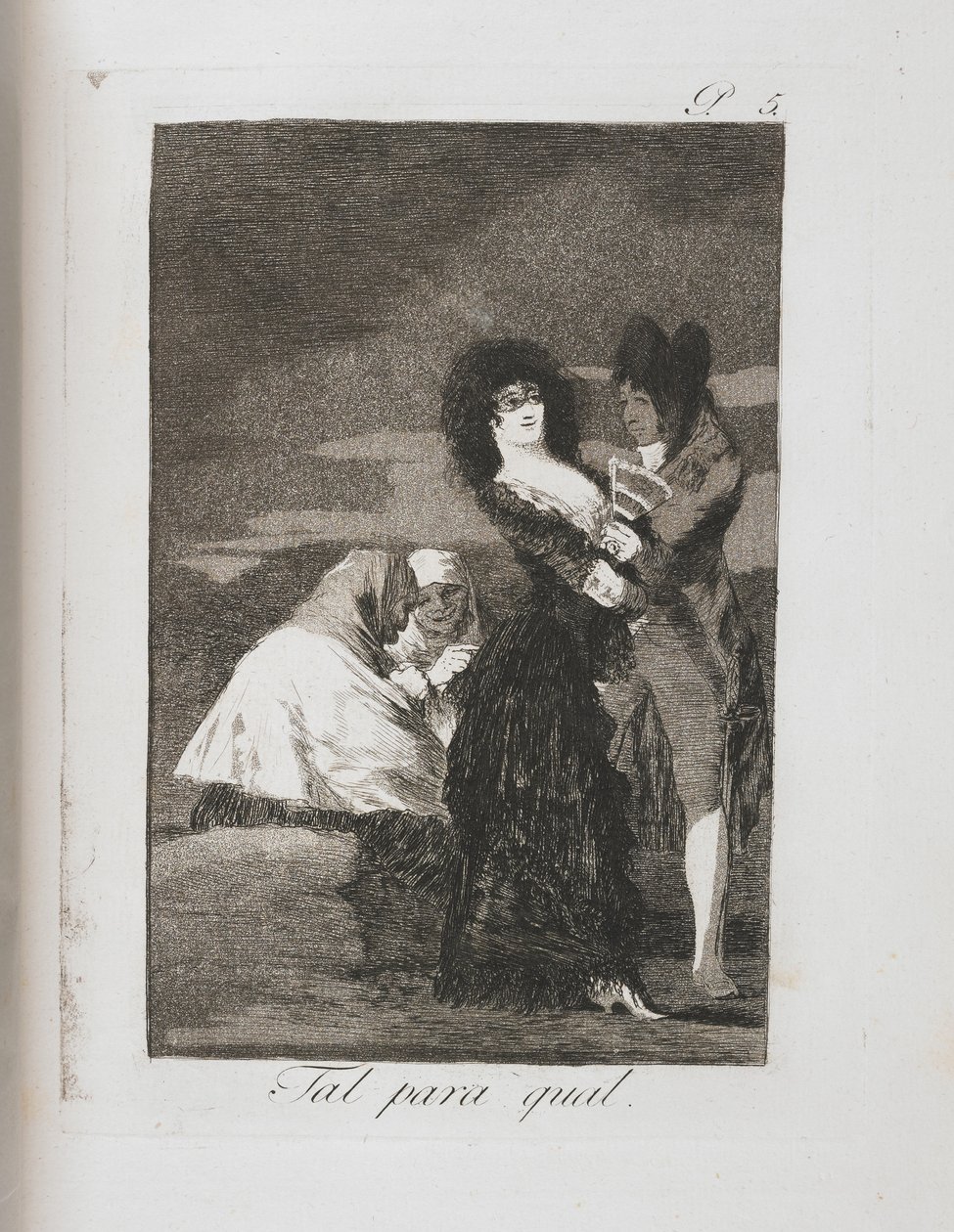 Tallrik från Los Caprichos, 1797-1798 av Francisco de Goya