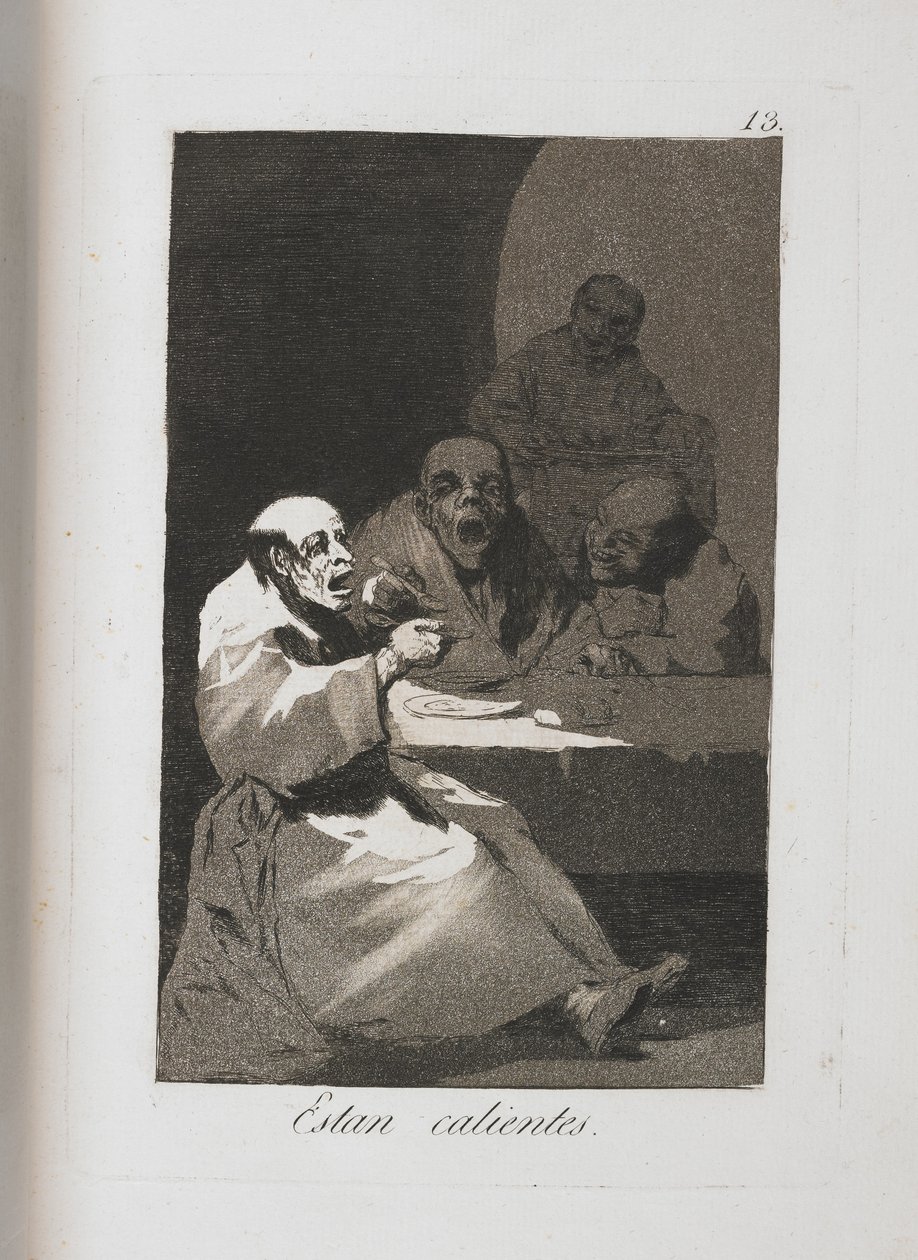 Tallrik från Los Caprichos, 1797-1798 av Francisco de Goya
