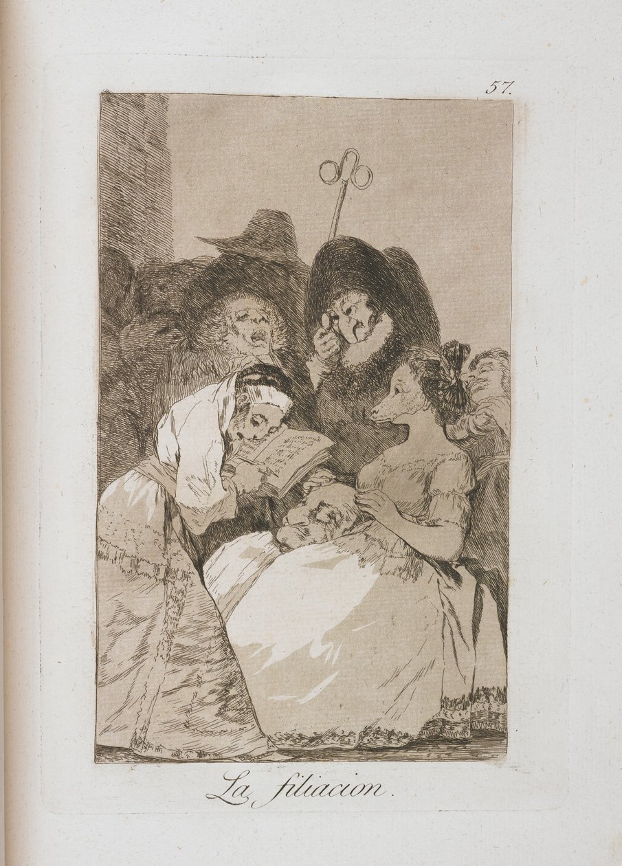 Tallrik från Los Caprichos, 1797-1798 av Francisco de Goya
