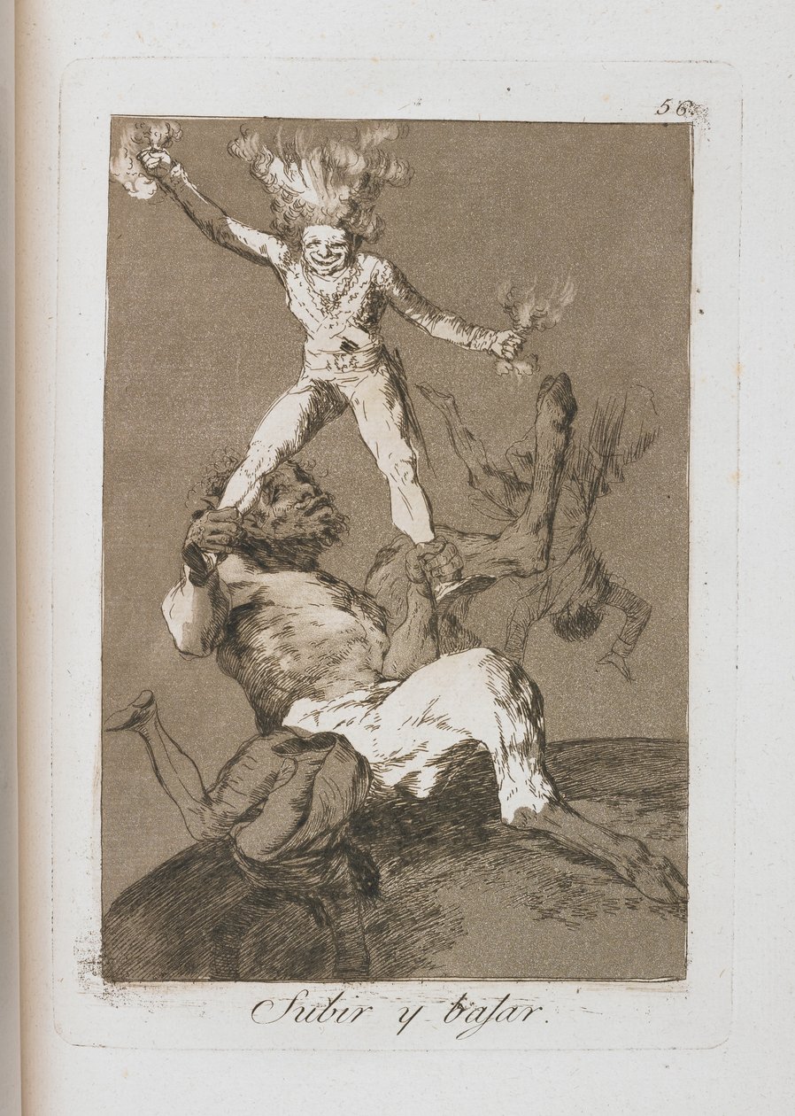 Tallrik från Los Caprichos, 1797-1798 av Francisco de Goya