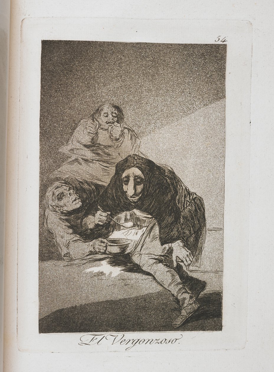 Tallrik från Los Caprichos, 1797-1798 av Francisco de Goya