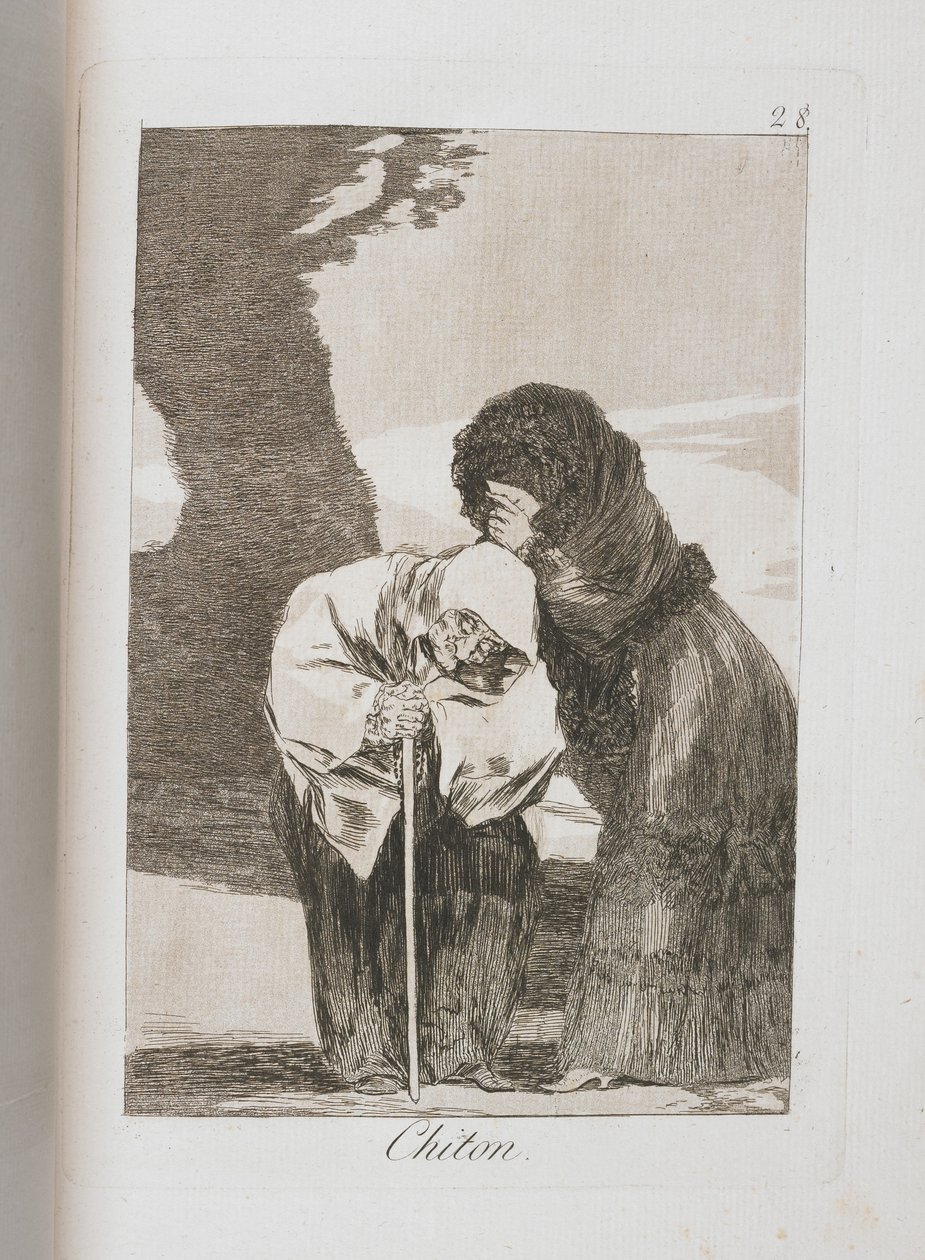 Tallrik från Los Caprichos, 1797-1798 av Francisco de Goya