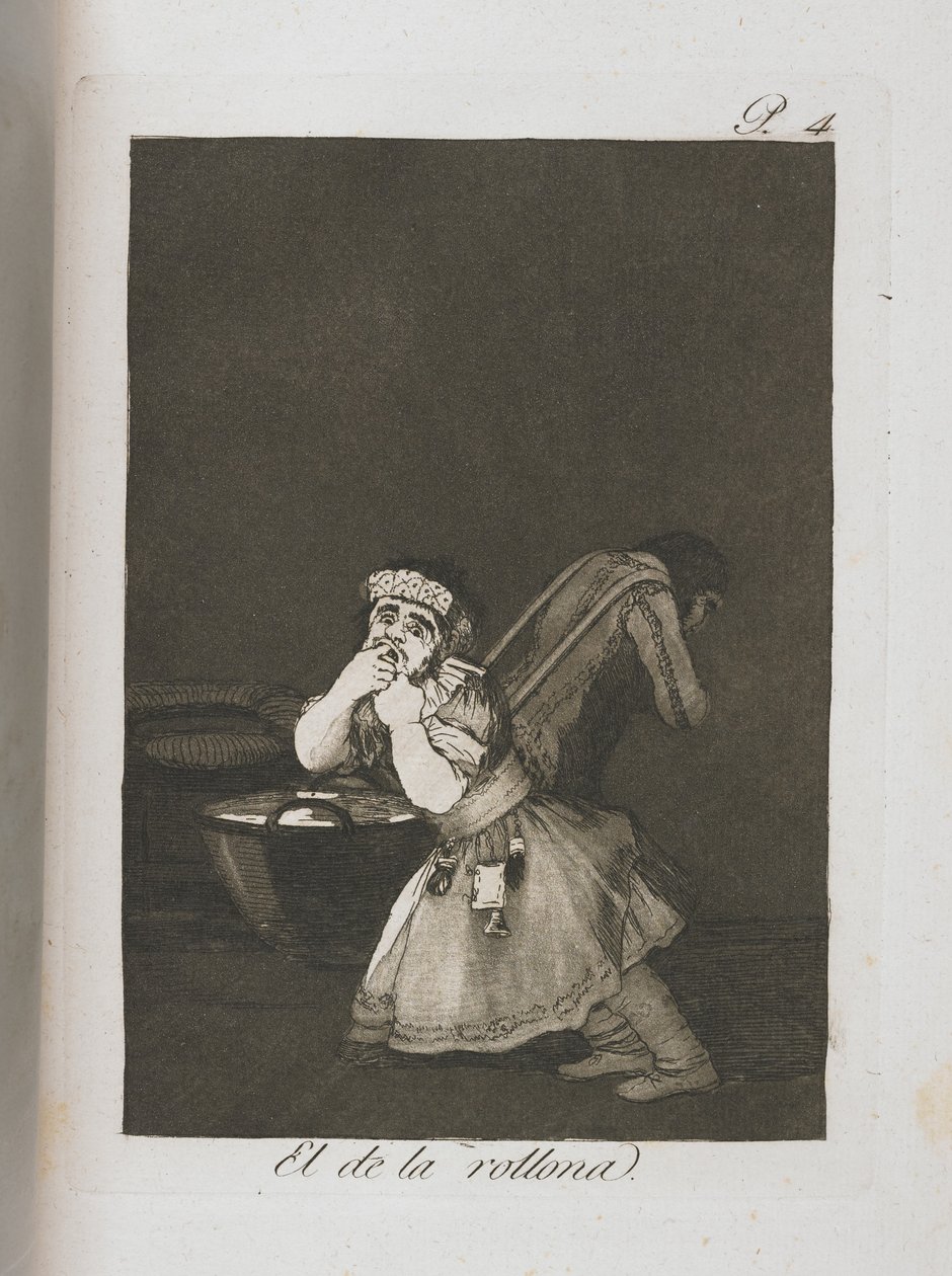 Tallrik från Los Caprichos, 1797-1798 av Francisco de Goya