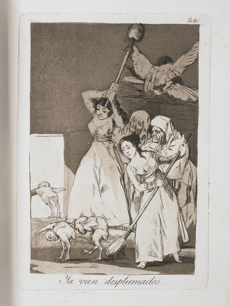 Tallrik från Los Caprichos, 1797-1798 av Francisco de Goya