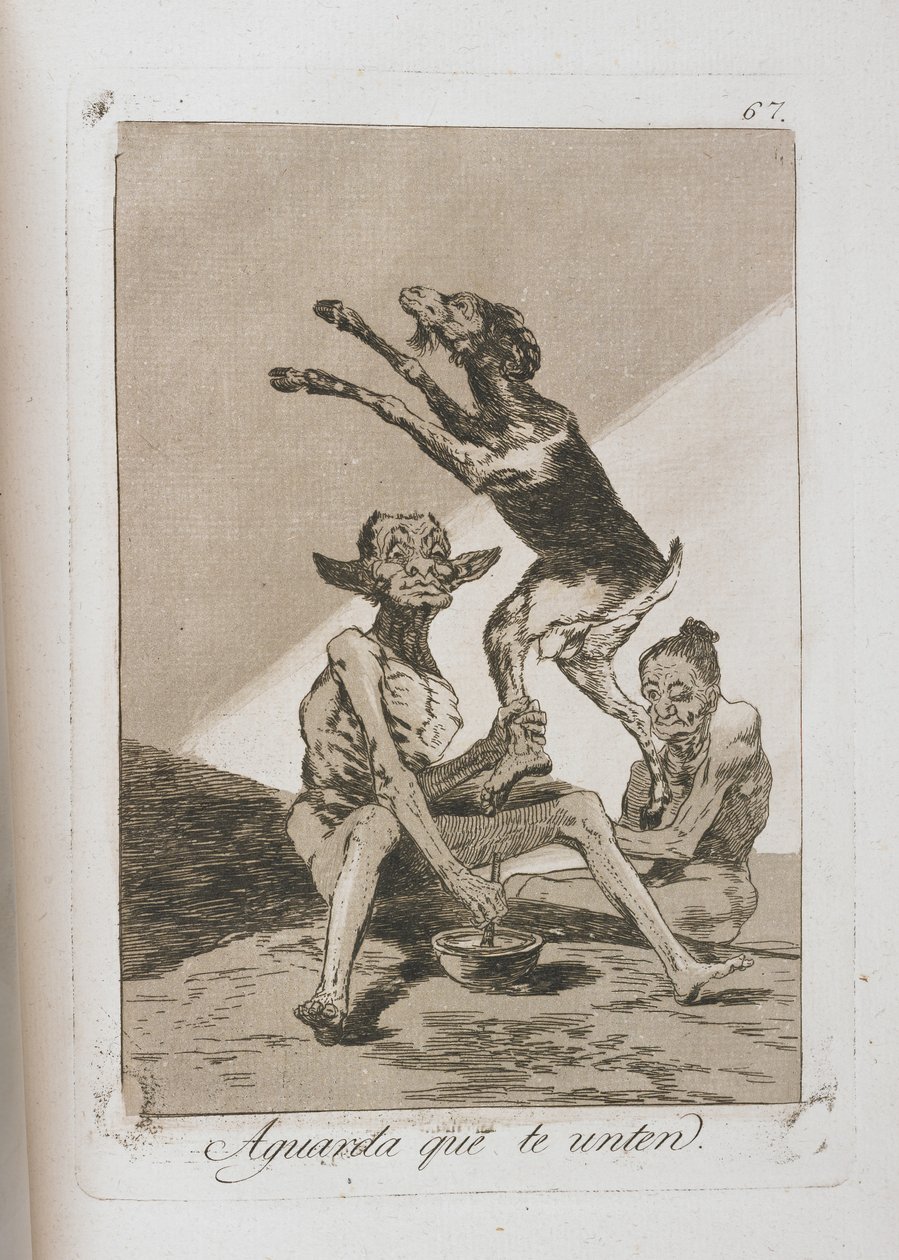 Tallrik från Los Caprichos, 1797-1798 av Francisco de Goya