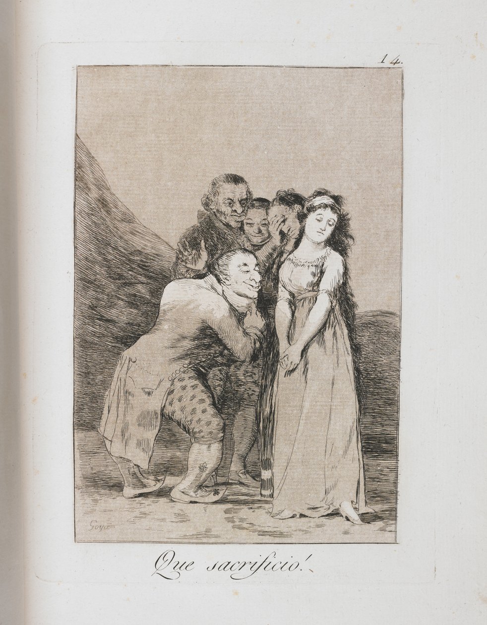 Tallrik från Los Caprichos, 1797-1798 av Francisco de Goya