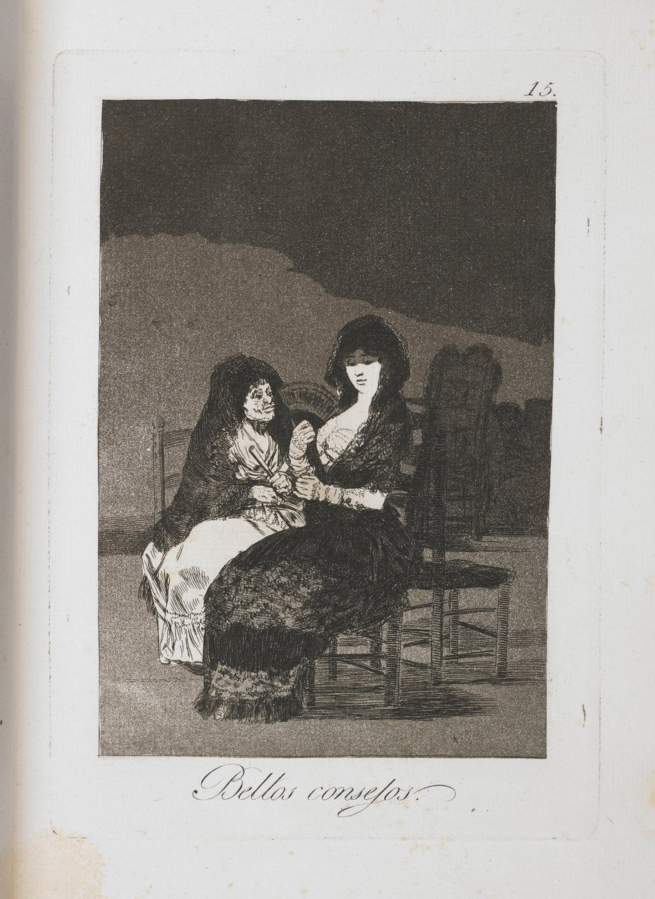 Tallrik från Los Caprichos, 1797-1798 av Francisco de Goya