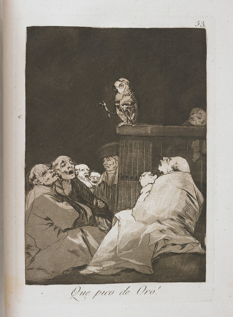 Tallrik från Los Caprichos, 1797-1798 av Francisco de Goya