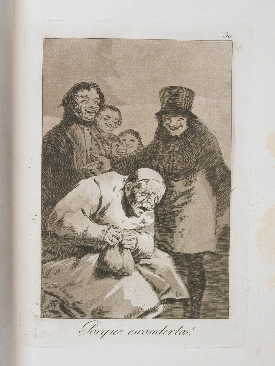 Tallrik från Los Caprichos, 1797-1798 av Francisco de Goya