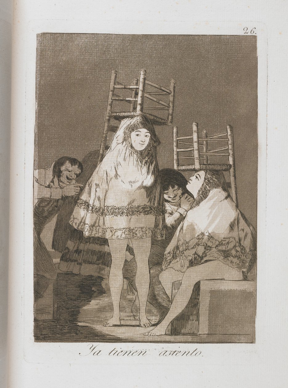 Tallrik från Los Caprichos, 1797-1798 av Francisco de Goya