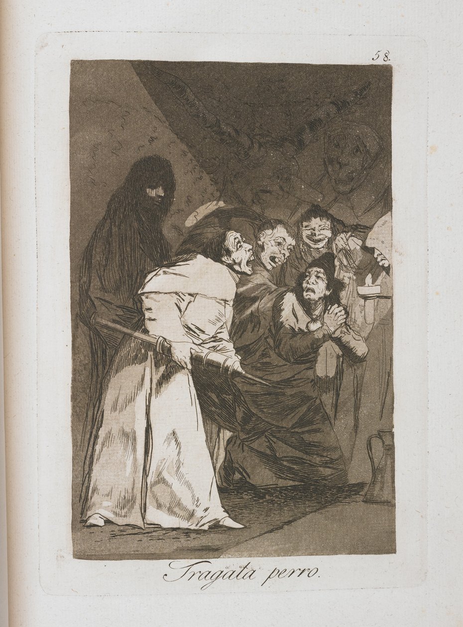 Tallrik från Los Caprichos, 1797-1798 av Francisco de Goya