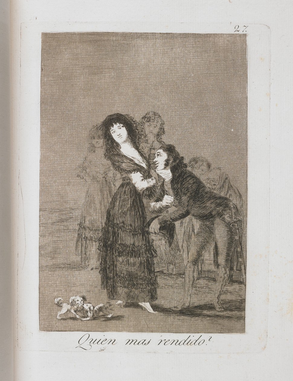 Tallrik från Los Caprichos, 1797-1798 av Francisco de Goya