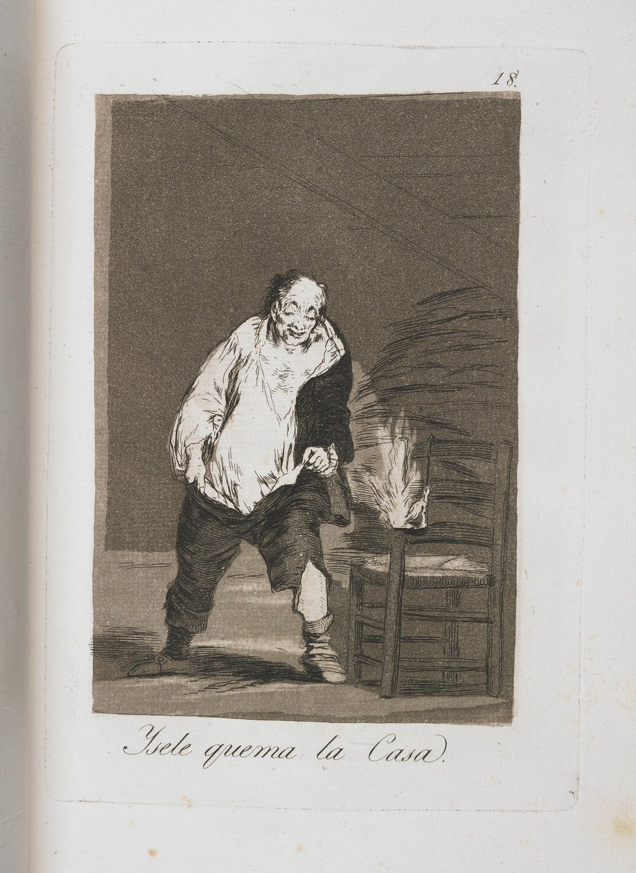 Tallrik från Los Caprichos, 1797-1798 av Francisco de Goya