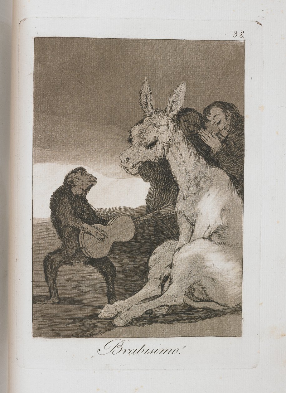 Tallrik från Los Caprichos, 1797-1798 av Francisco de Goya