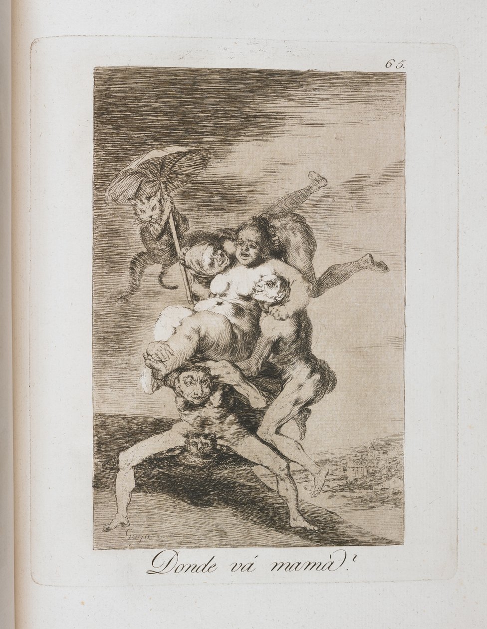 Tallrik från Los Caprichos, 1797-1798 av Francisco de Goya