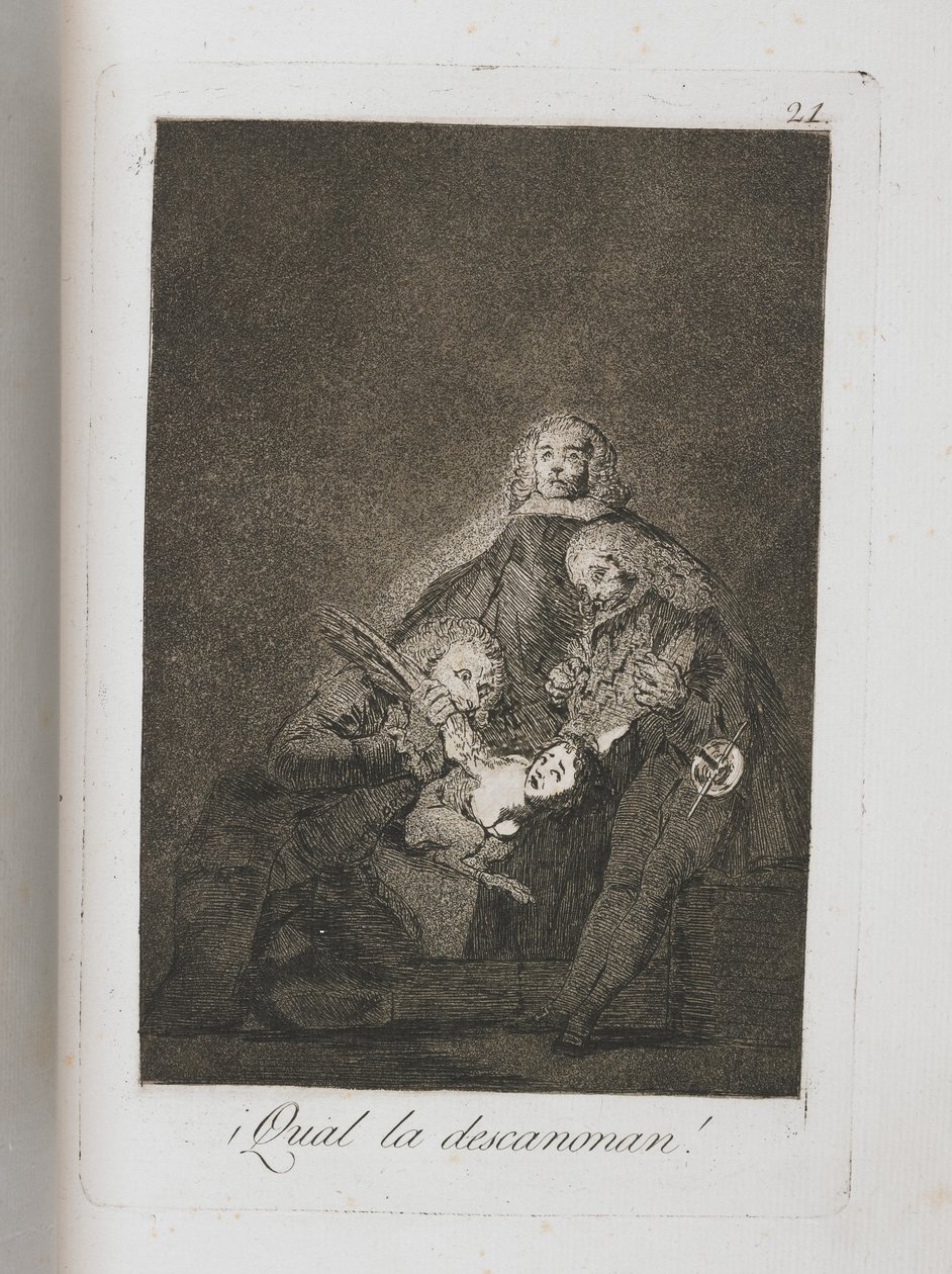Tallrik från Los Caprichos, 1797-1798 av Francisco de Goya