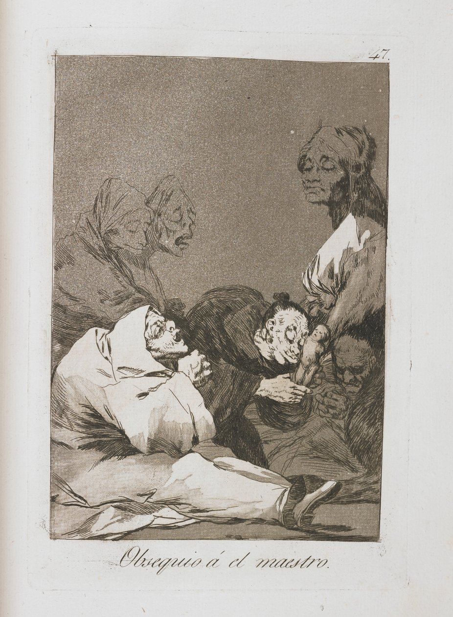 Tallrik från Los Caprichos, 1797-1798 av Francisco de Goya