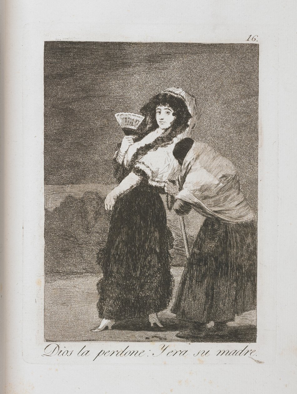 Tallrik från Los Caprichos, 1797-1798 av Francisco de Goya