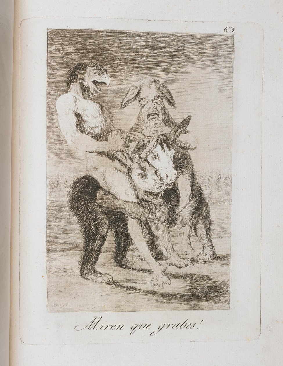 Tallrik från Los Caprichos, 1797-1798 av Francisco de Goya