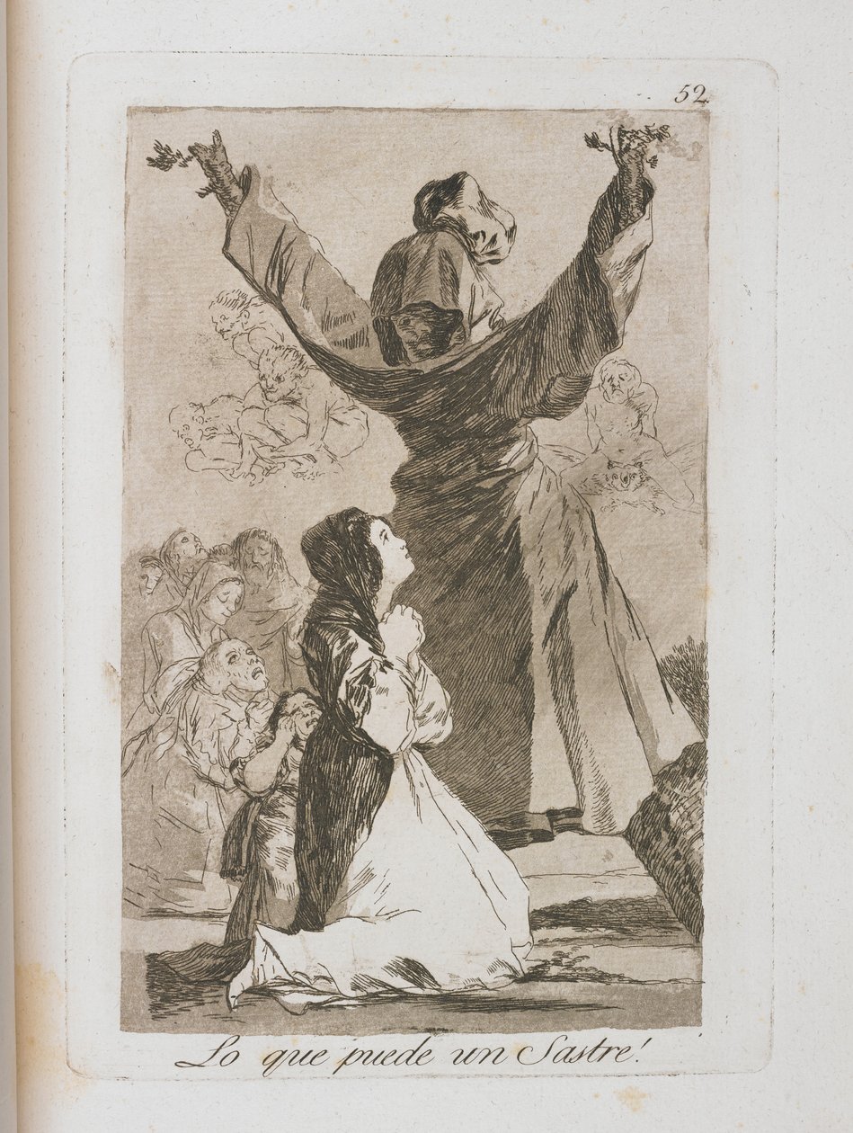 Tallrik från Los Caprichos, 1797-1798 av Francisco de Goya