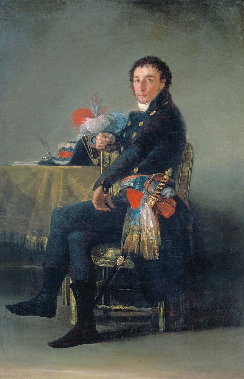 Porträtt av Ferdinand Guillemardet (1765-1809) 1798-99 av Francisco de Goya