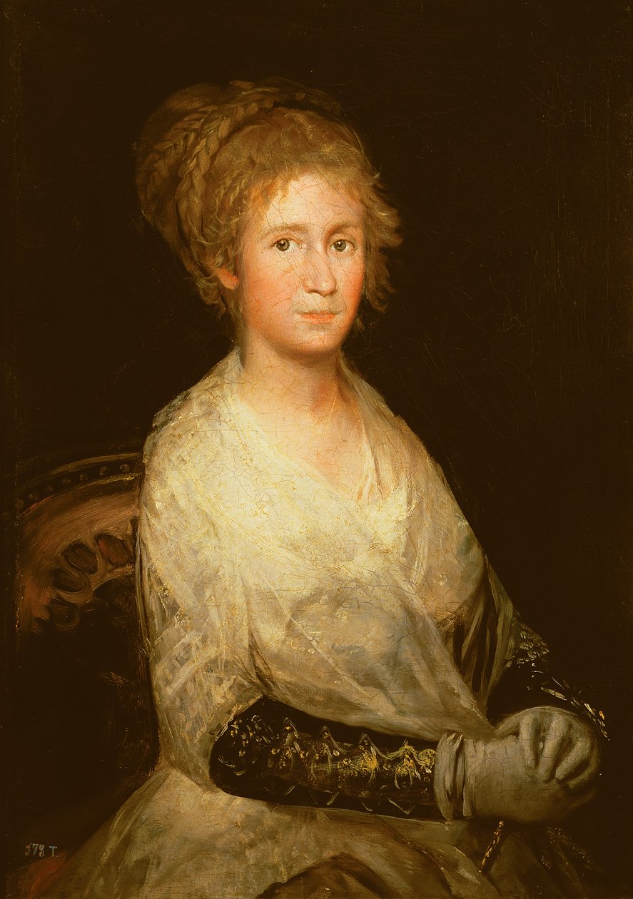 Porträtt tros vara Josefa Bayeu (d.1812) hustru till Goya, ca 1798 av Francisco de Goya