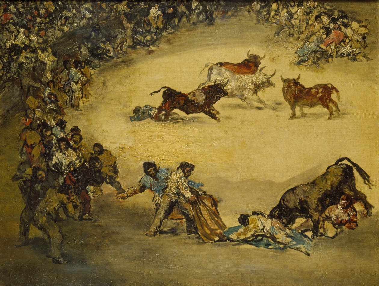 Scene at a Bullfight: Spanish Entertainment, 1700-talet av Francisco de Goya