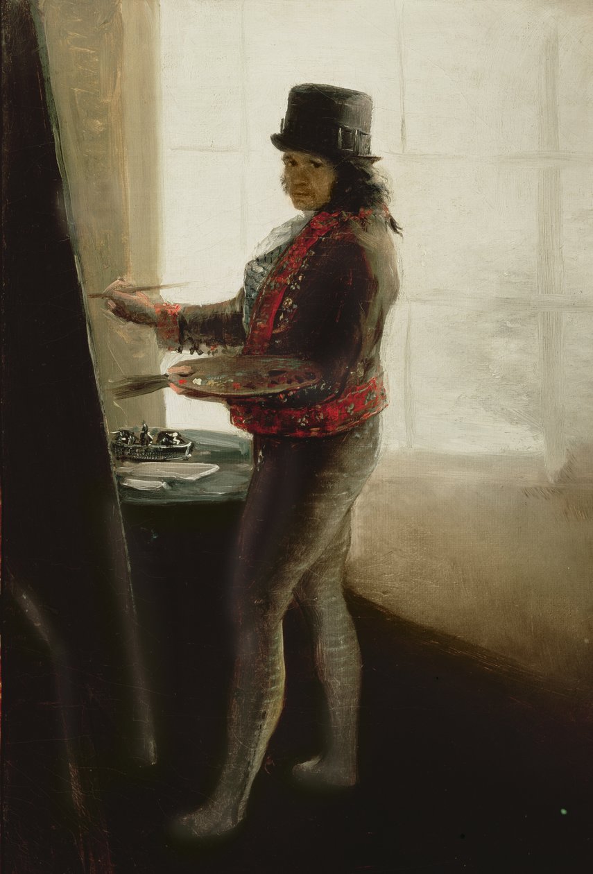 Självporträtt i studion, ca 1790 av Francisco de Goya