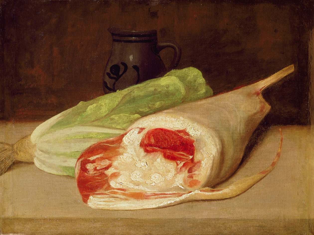 Stilleben av ett lammben av Francisco de Goya