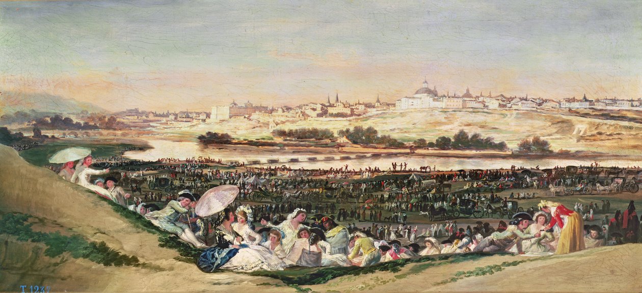 Ängen vid San Isidro, 1788 av Francisco de Goya