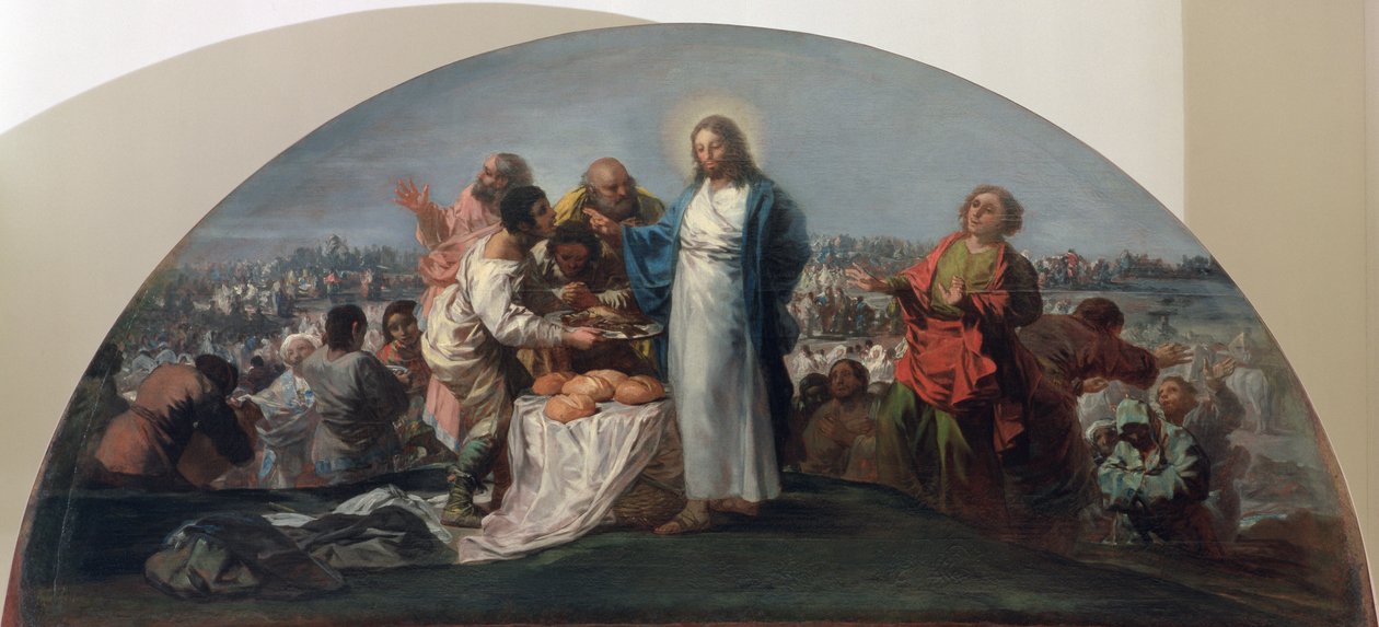 Förökning av bröd och fiskar, 1795-96 av Francisco de Goya