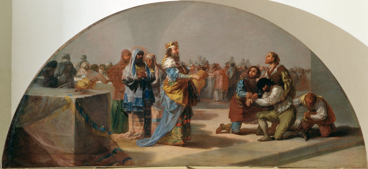Liknelsen om gästerna vid kungens sons bröllop, 1796-97 av Francisco de Goya