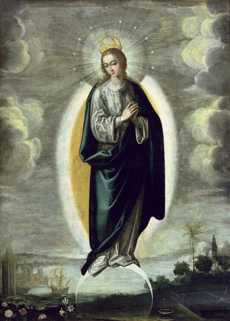 The Immaculate Conception (tempera på panel) av Francisco Pacheco