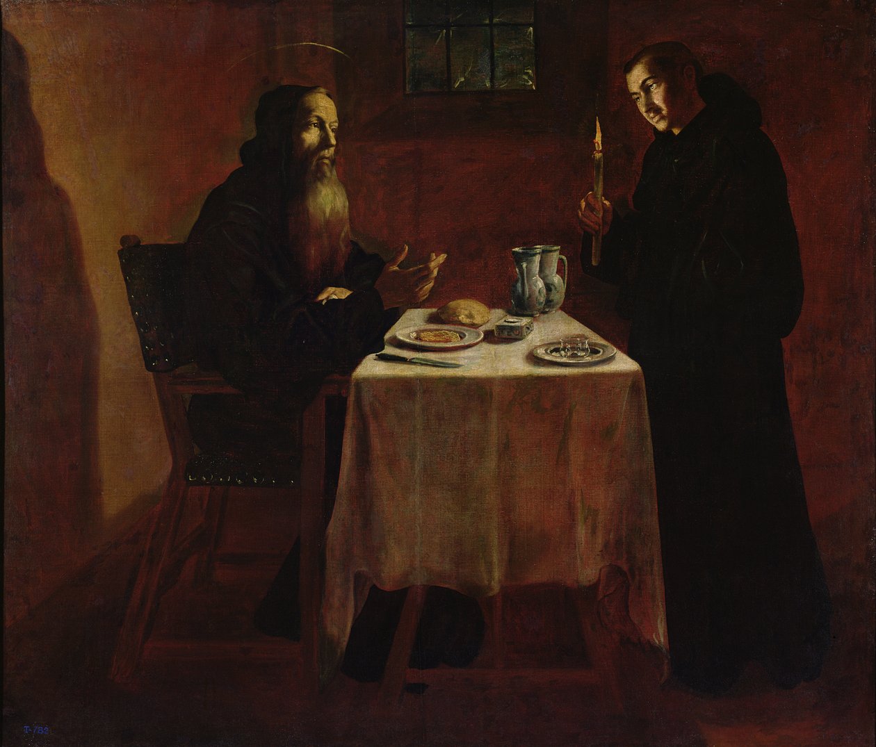 St. Benedictus välsignelse St. Maur av Francisco Rizi