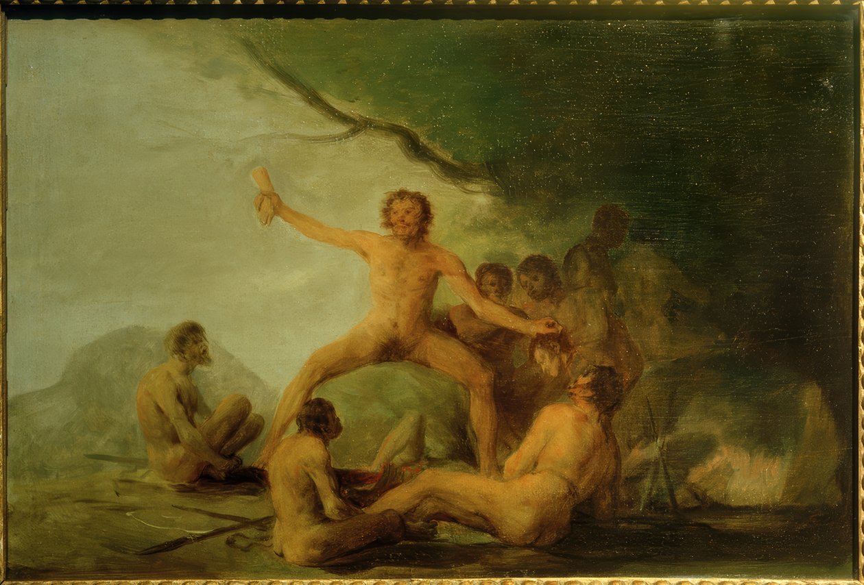 Kannibaler som visar mänskliga kvarlevor av Francisco de Goya