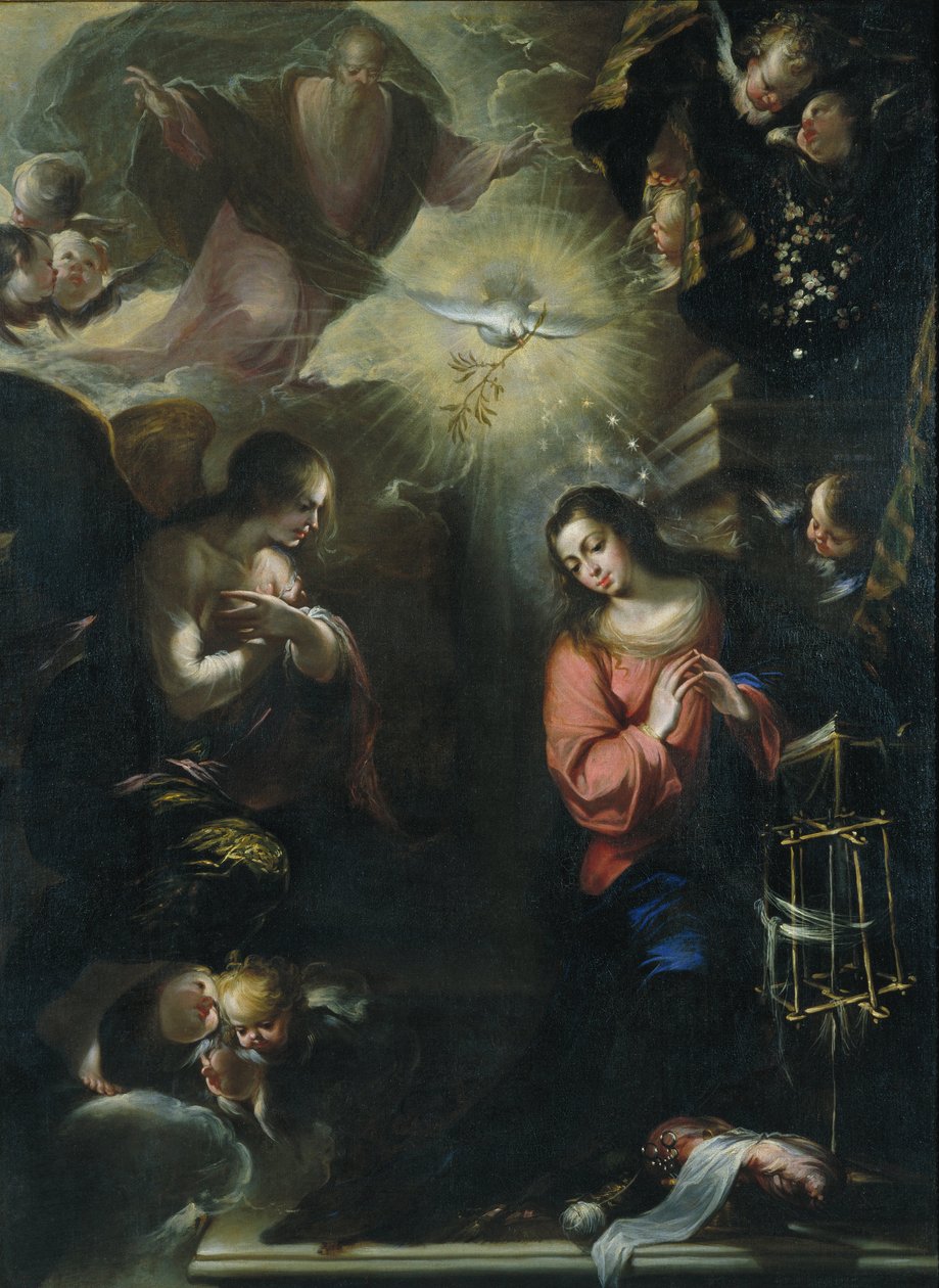 Annunciation av Francisco de Solís