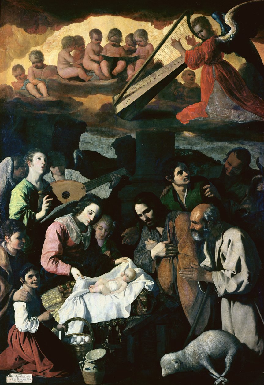 Herdens tillbedjan, 1638 (se 54174 för detaljer) av Francisco de Zurbaran