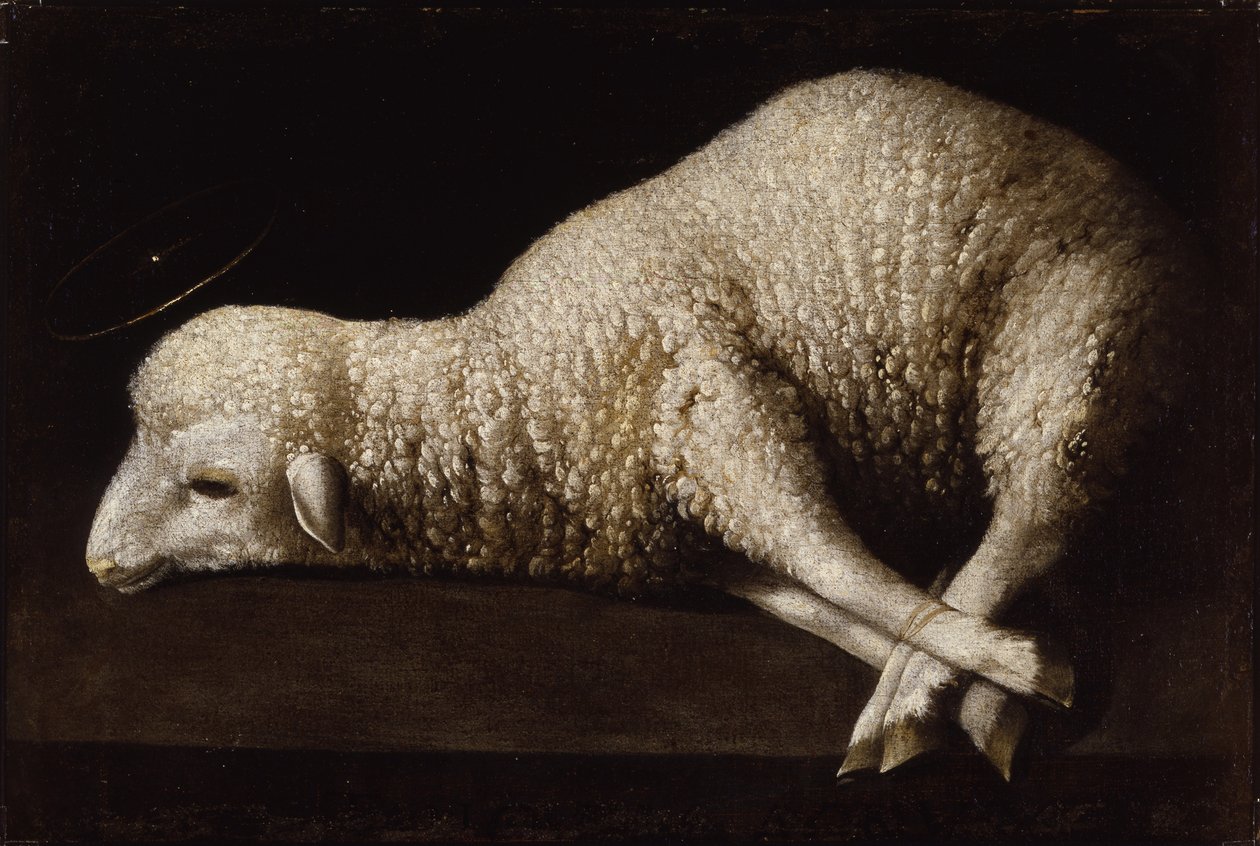 Guds lamm, ca 1635-40 av Francisco de Zurbaran