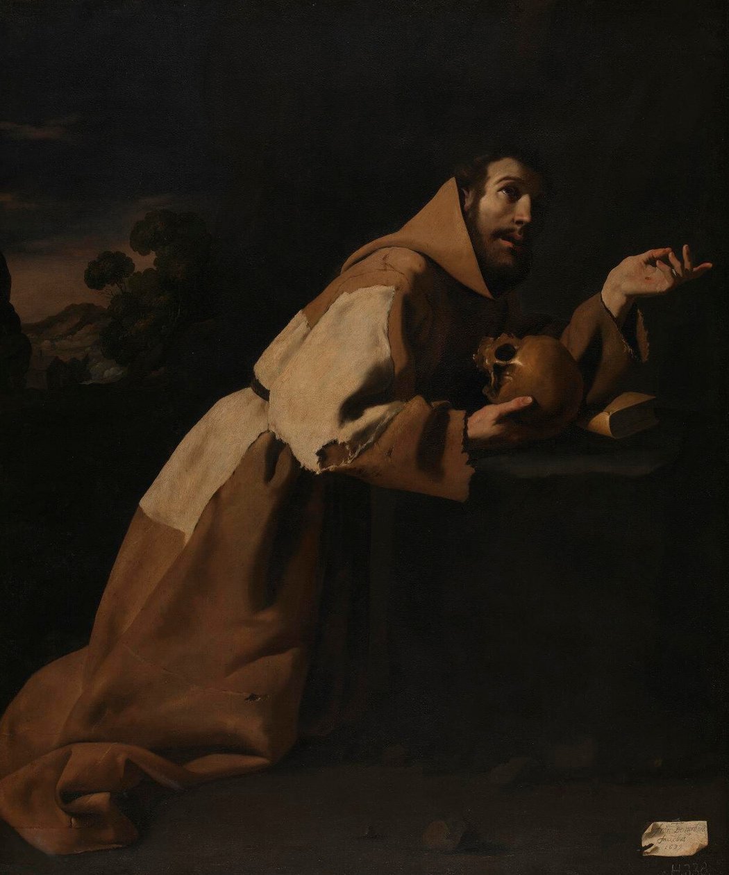 Den helige Franciskus i meditation av Francisco de Zurbaran