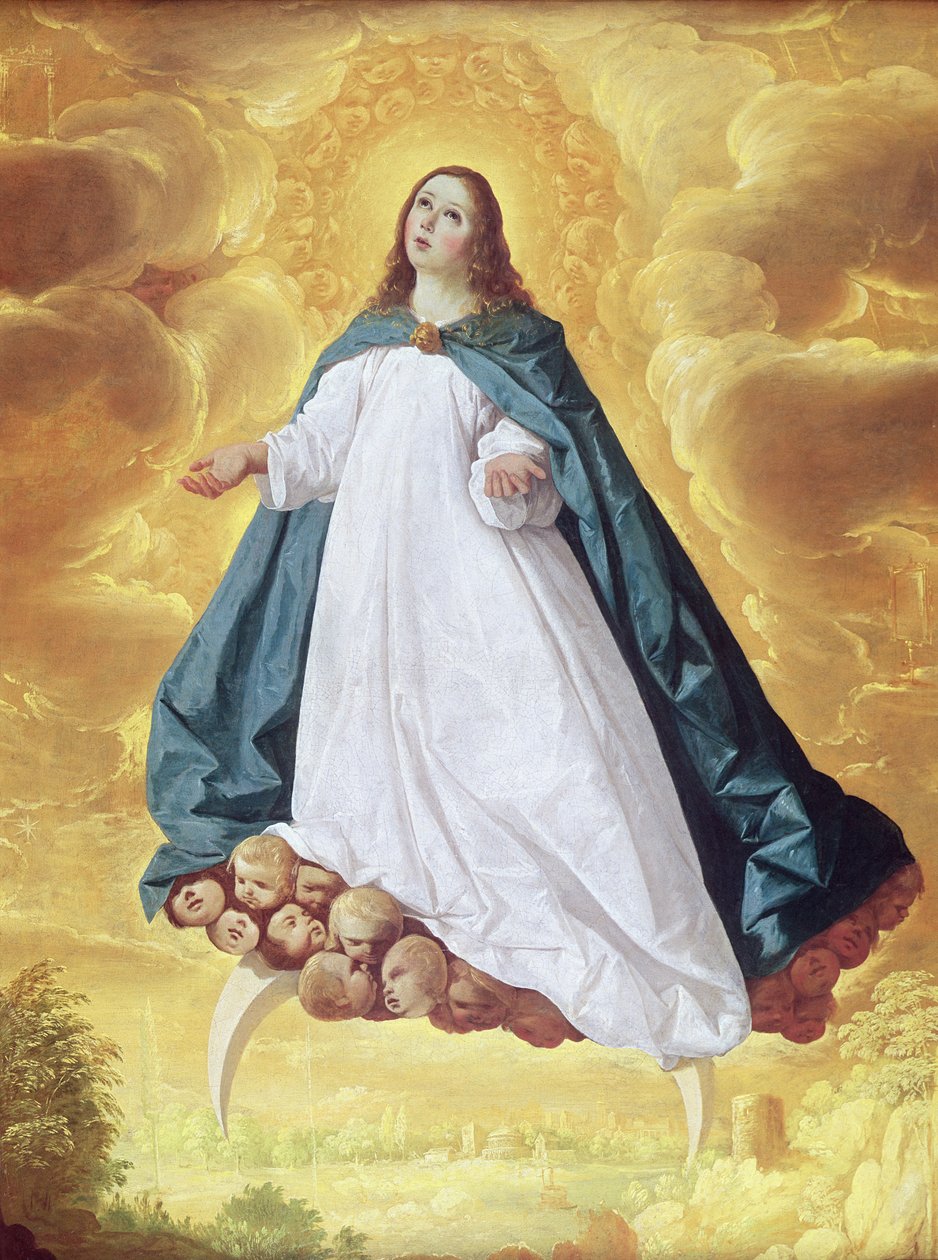 Den obefläckade avlelsen, c.1628-30 av Francisco de Zurbaran