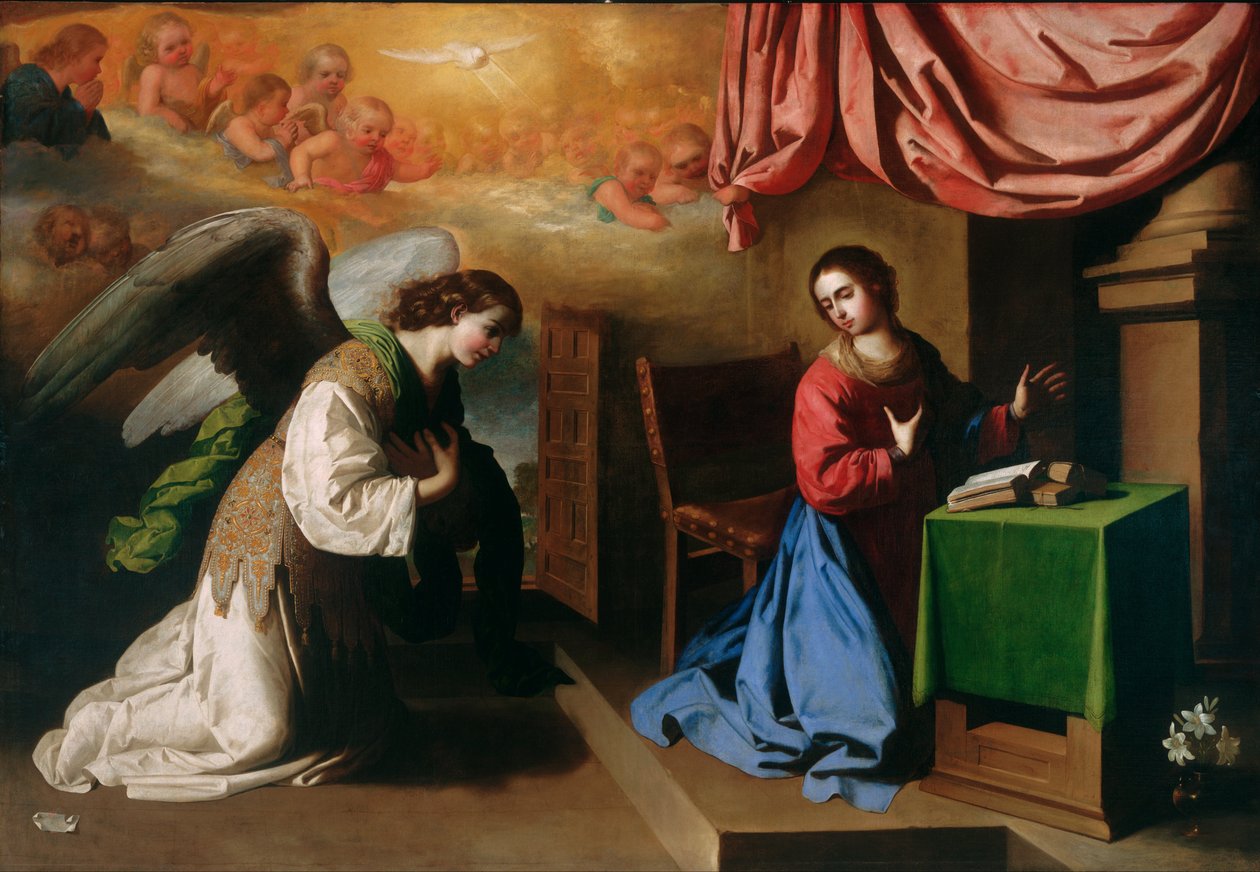 The Annunciation av Francisco de Zurbaran