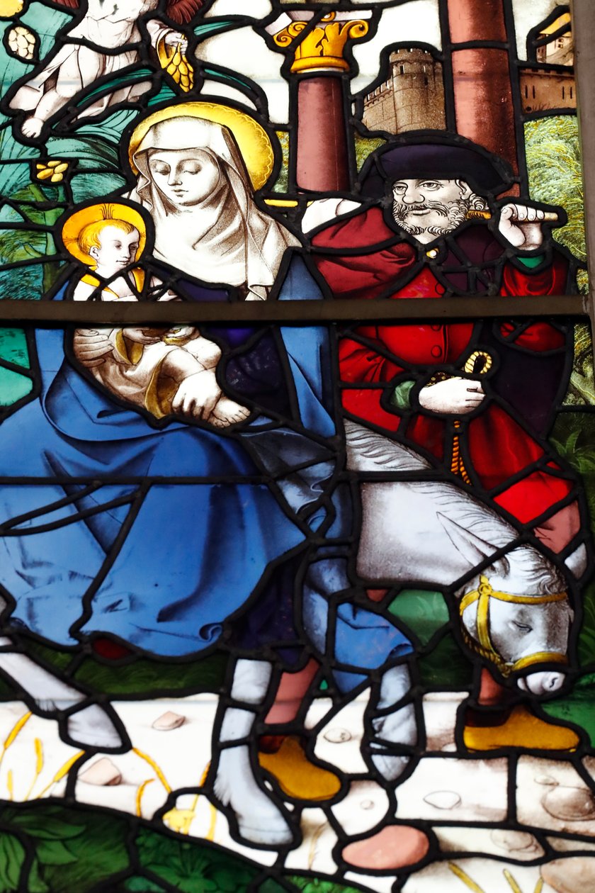 Batalha kloster. Helig familj. Flyg till Egypten. Portugal. av Francisco (attr.to) Henriques