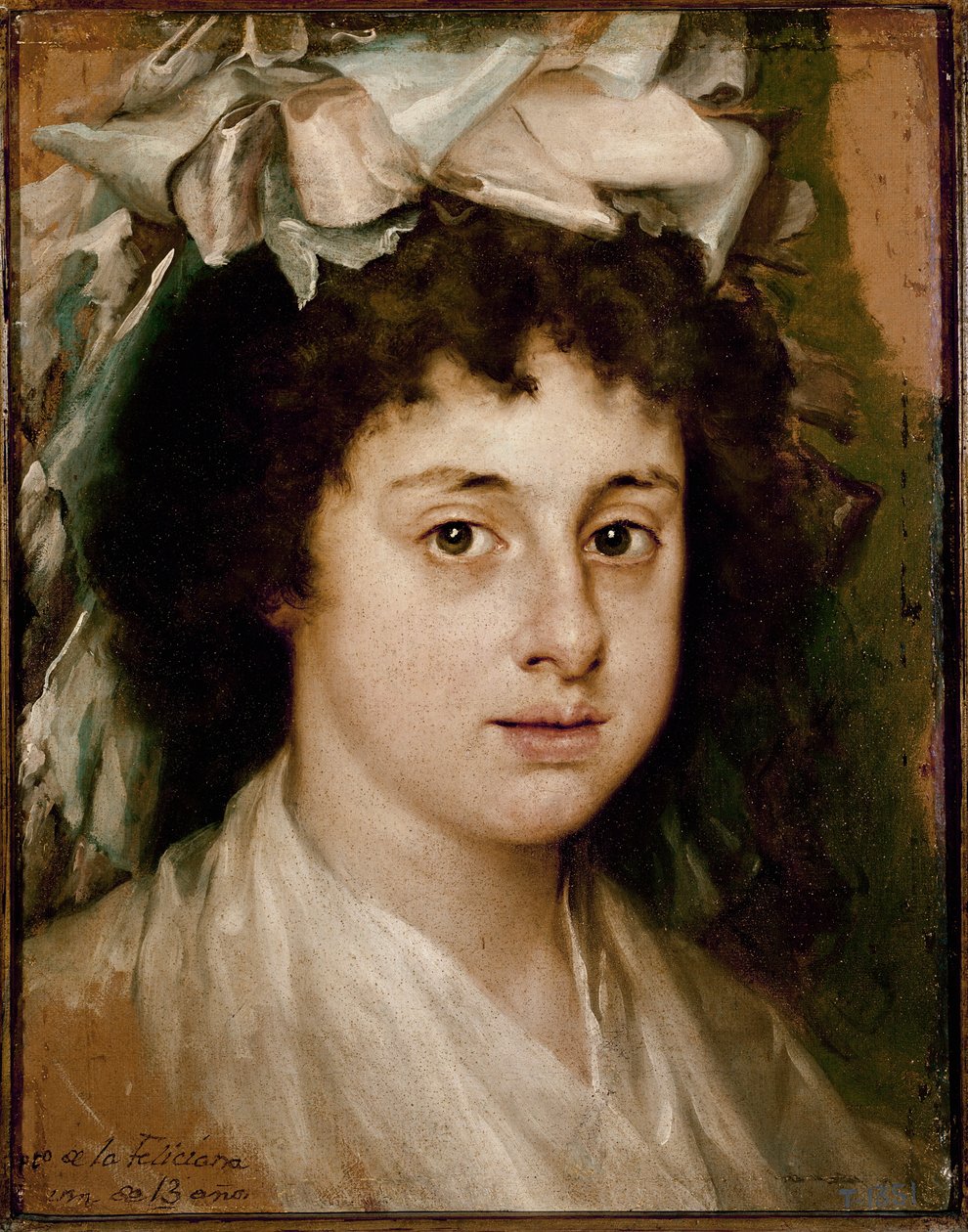 Porträtt av Feliciana, 13 år gammal (olja på duk, ca 1787) av Francisco Bayeu y Subias